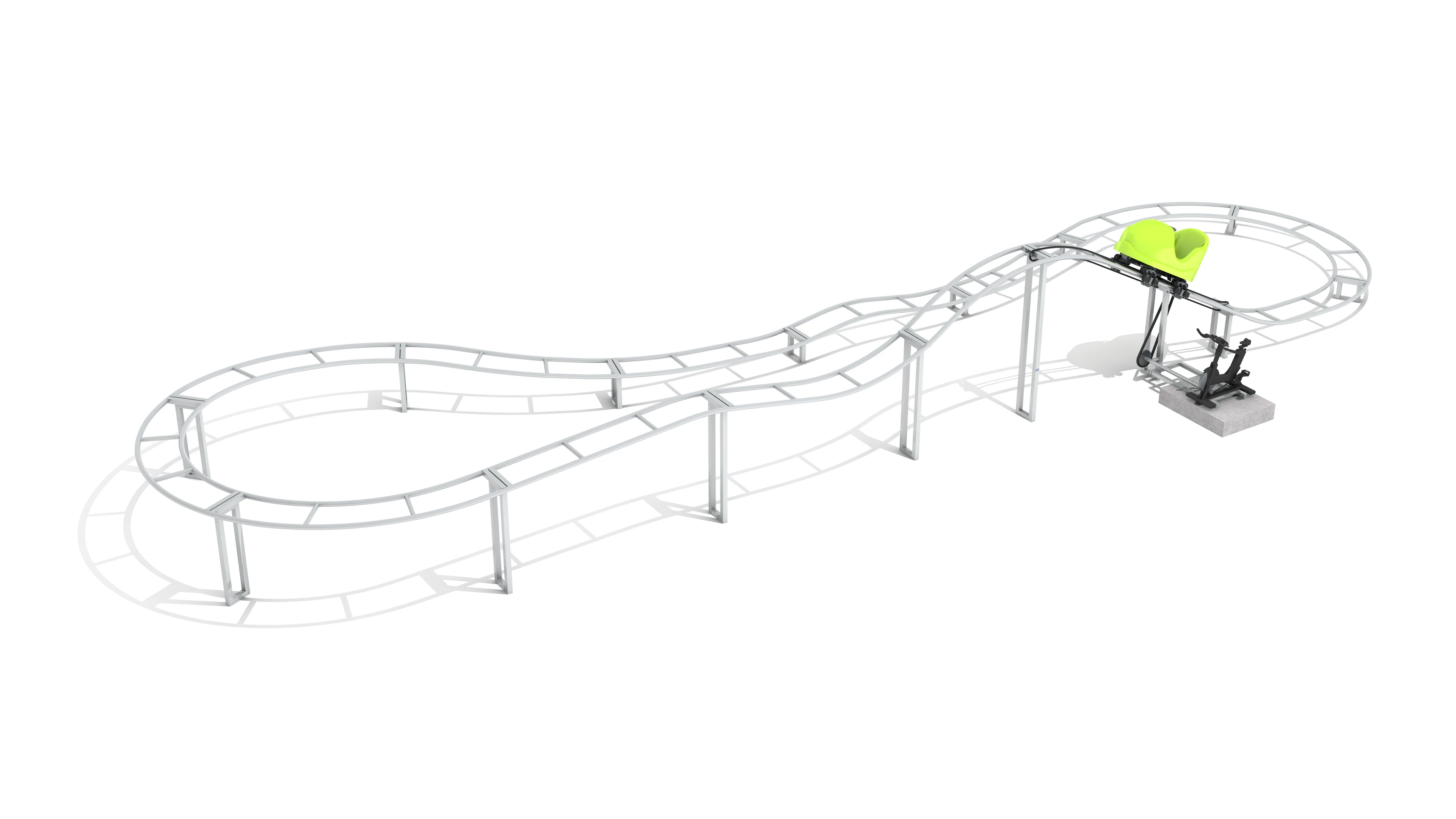 รถไฟเหาะเด็กแบบใช้แรงคน รุ่นฮิ - Kids Outdoor Climbing Frame บทวิจารณ์และราคา