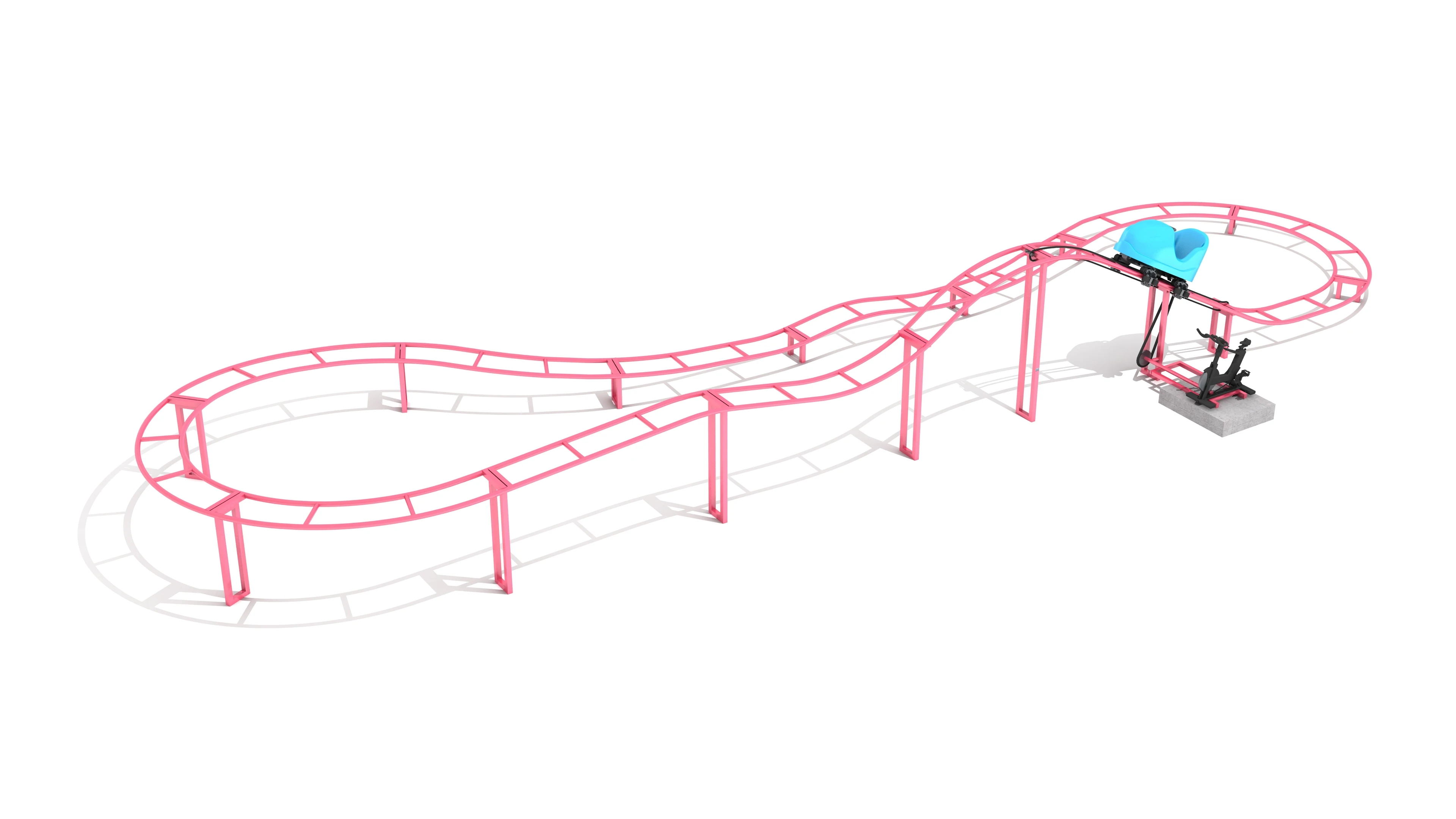 รถไฟเหาะเด็กแบบใช้แรงคน รุ่นฮิ - Kids Outdoor Climbing Frame บทวิจารณ์และราคา